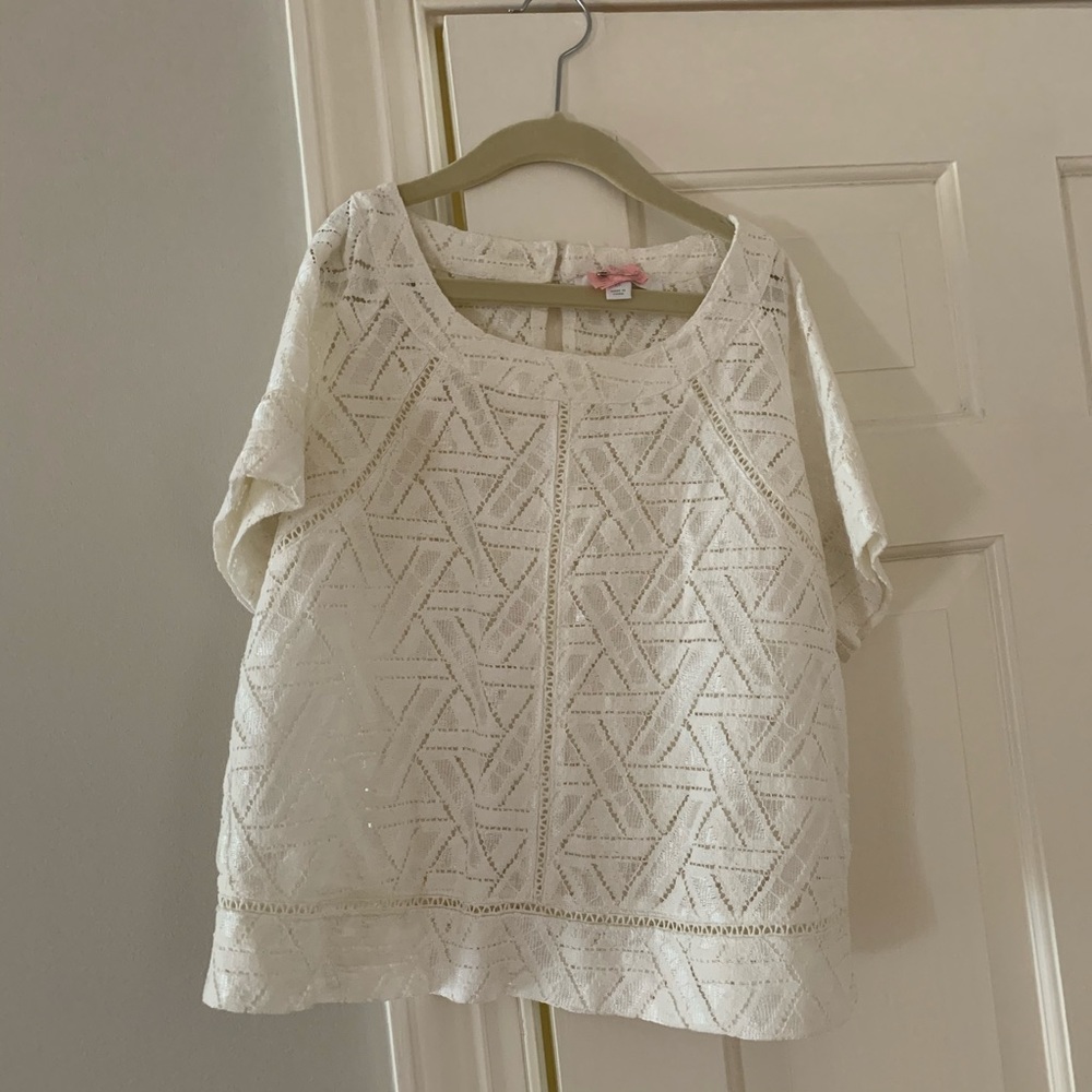 PIPERLIME white crochet top